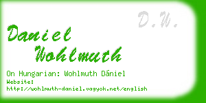 daniel wohlmuth business card