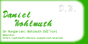 daniel wohlmuth business card